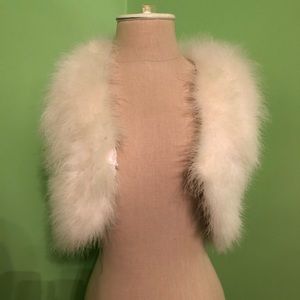 Derhy Kids White Faux Fur Vest
